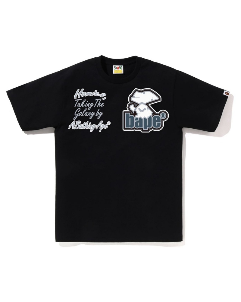 T Shirts Bape Multi Motif Noir Homme | BGU-89465022